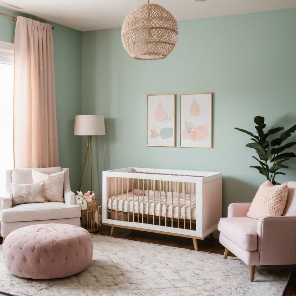 Standing Lamp di Kamar Bayi Perempuan